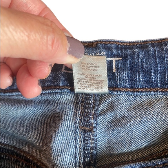 Ann Taylor Modern Straight Blue Denim Jeans - Picture 9 of 12